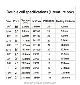 정순 1 1/4'' 금색 은색 로즈골드 이중 금속 와이어 스파이럴 사무용 및 학용품 광둥 - Product Image 5