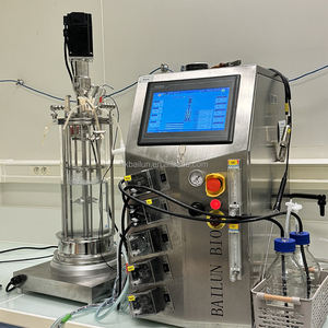Bioréacteur à biofilm agité contrôlé par PLC Bailun, échelle de laboratoire, capacité de 3 L, pompe de fermentation automatique, moteur à roulement - Product Image 3