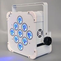 2023 vente d'usine sans fil DMX RGBWA UV 9x18 LED lumière de scène pour mariage Par lumière à piles