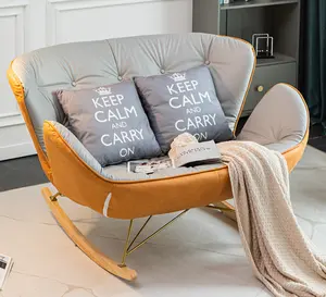 İskandinav çift sallanan sandalye balkon şezlong sandalye boş yatak odası tembel kanepe oturma odası ev