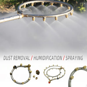 Anillos de Boquillas de Pulverización Multi-Cabezal de Metal con 5 Boquillas de Nebulización para Riego de Jardín y Humidificación - Product Image 6