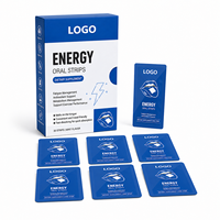 Bandes énergétiques à action rapide sous marque privée, bandes de caféine à absorption rapide, soutien de la concentration à la L-Théanine, OEM ODM, directement de l'usine