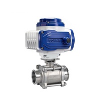 Vanne à boisseau sphérique à commande électrique haute pression COVNA DN50 PN63 12V, filetage BSP, montage ISO, acier inoxydable, télécommande