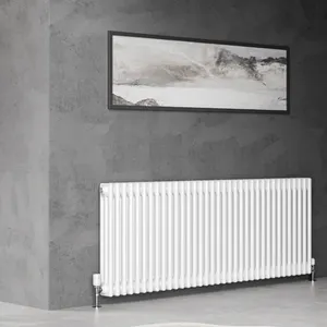 BODE 600x1200mm White Design Column 2 Radiator For Central Home Heating