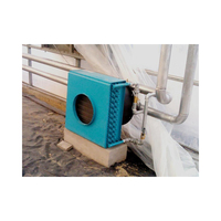 Ventilateur chauffe-eau en cuivre, 2 pièces, support technique, fabrication de plantes, feuille chromée par immersion, vente en gros
