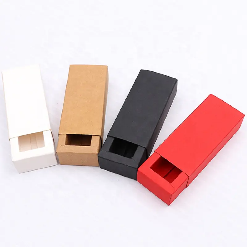 Custom Lipstick Gift Box Lipstick Paper Packaging Box Packaging Kraft Paper Drawer Box For Lipstick