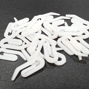 Nhà máy trực tiếp Trắng nhựa rèm móc cho rèm cửa sổ, cửa và vòi hoa sen - Product Image 2