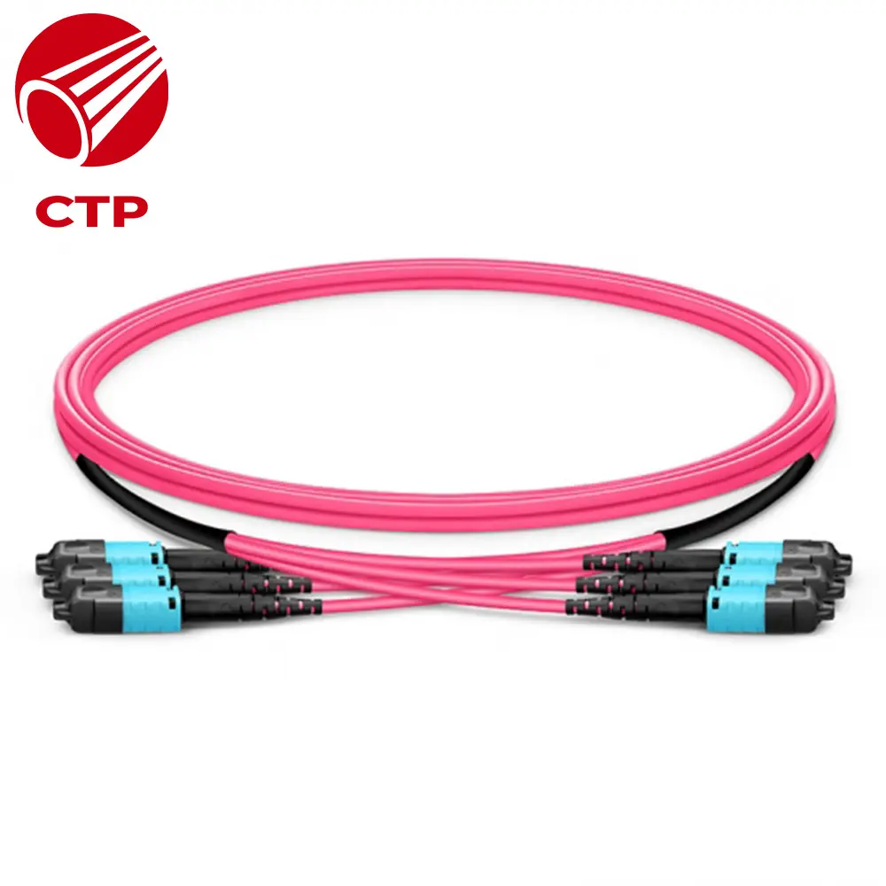 Glasfaser-Patchkabel Kabel-Jumper MTP-Anschluss 12 Om4 Multimode-Amtsleitung kabel für die Kommunikation, bester Preis