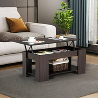 Ensemble de table de bar à café élévatrice minimaliste moderne Table de salon en bois Mesa de Centro Table de salon Basse pour salon meubles de maison