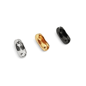 Connecteur de chaîne à billes en fer pour bijoux, tube de 1,5 à 4 mm, plaqué or, argent, couleur bronze, pour collier, bracelet, boucle de ceinture - Product Image 4