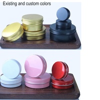 Boîte en aluminium blanc de 0,5 oz, 1 oz, 2 oz, 4 oz, 5 oz, 6 oz, 5 ml, 10 ml, petit récipient cosmétique pour baume à lèvres, boîte ronde en étain