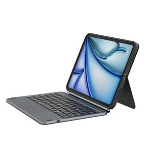 Étui Clavier pour Tablette <span class=keywords><strong>iPad</strong></span> 11e Génération A16 2025 – Idéal Étudiants, Support Multi-Angles, Trackpad, Rétroéclairé, Protection Arrière - Product Image 1