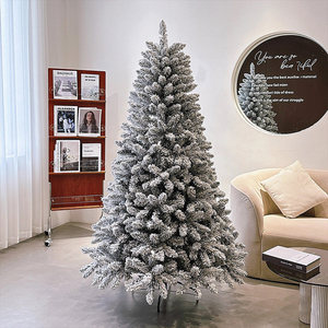 Grand <span class=keywords><strong>Sapin</strong></span> <span class=keywords><strong>de</strong></span> Noël Artificiel Deluxe <span class=keywords><strong>en</strong></span> PVC, Effet Neige, Décoration <span class=keywords><strong>de</strong></span> Salon et Maison - Product Image 5