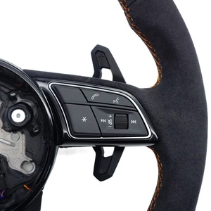 Volant sport en cuir pour <span class=keywords><strong>Audi</strong></span> TT S4 RS5/RS3 R8/Q5 S5 B9 8v B8 S3 A7/A5/A4 C7 A3 Q3 A6 C6 A8 - Product Image 5