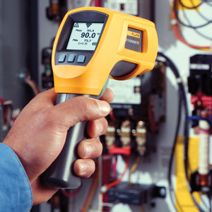 เทอร์โมมิเตอร์ IR แบบ F568-2มาตรฐานพร้อมตัวควบคุมอุณหภูมิ ABS เครื่องมือวัดอิเล็กทรอนิกส์ที่รองรับ ODM - Product Image 5
