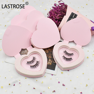Caja de pestañas de lujo al por mayor para el día de San Valentín OEM embalaje de pestañas en forma de corazón, caja de embalaje de pestañas de visón 3D - Product Image 3