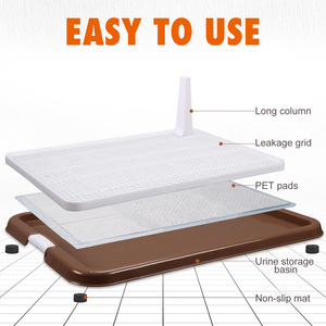 <span class=keywords><strong>Indoor</strong></span>/Outdoor Puppy Bandeja Potty para cães pequenos e médios Pet Eliminação de Resíduos Doggie <span class=keywords><strong>Toilet</strong></span> Training com Pee Pad Holder - Product Image 6