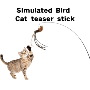 Juguete Interactivo para Gatos Shengfeng, Varita de Madera con Plumas y Alambre de Acero - Product Image 2
