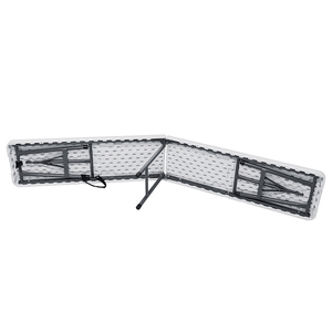 Khuyến Mại Bán Buôn Giá Hình Chữ Nhật 6ft Gấp Trong Nửa Nhựa Có Thể Điều Chỉnh Trắng Cắm Trại Công Nghiệp Lưu Trữ Băng Ghế Dự Bị Bảng - Product Image 5