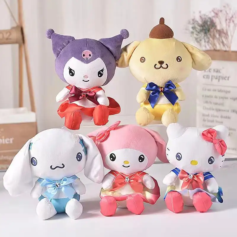 Hengyu peluches Sailor Sanrio Moon muñecos de peluche Sanrio nuevos diseños Kuromi My Melody juguetes de figura de peluche