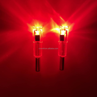 Embouts lumineux HT pour flèches de carabine à poulies, diamètre 0,300 po/7,62 mm, interrupteur marche/arrêt, tir à l'arc, chasse