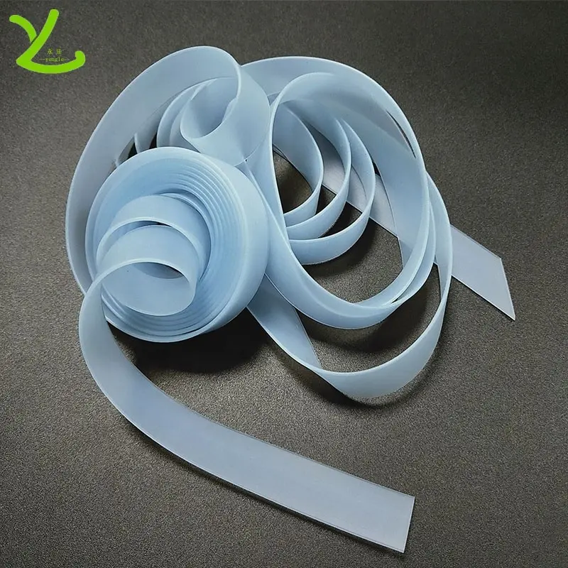 Morbido facile da pulire elastico elastico piatto in gomma siliconica elastico earloop cinturino in silicone riutilizzabile per maschera facciale