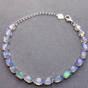 All'ingrosso regalo di alta gioielleria per le donne argento Sterling bracciale in opale naturale - Product Image 5