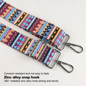 Polyester Cross-Body Messenger <b>Bag</b> <b>Strap</b> with Adjustable Wide <b>Strap</b> Woman's Fabric Belt <b>Bag</b> Accessories with Colored <b>Straps</b> - Product Image 3