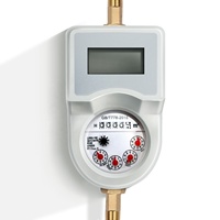 Alat Ukur Aliran Air Ultrasonik Prabayar IP68 OEM Kuningan Dial Kering Kontrol Katup Digital Kartu IC/RF