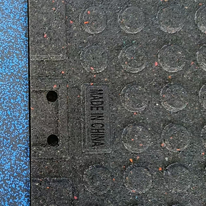 Dalles de sol en caoutchouc élastique pour salle de sport avec granulés, tapis de musculation à bas <span class=keywords><strong>prix</strong></span> - Product Image 6