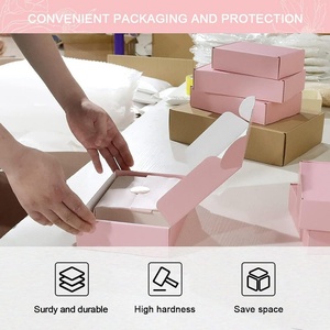 Wholesales Custom Logo Design Fancy Mailer <b>Box</b> <b>Pink</b> Rigid Corrugated Clothing Shoe Cosmetic Paper <b>Gift</b> Shipping Paper <b>Box</b> - Product Image 5