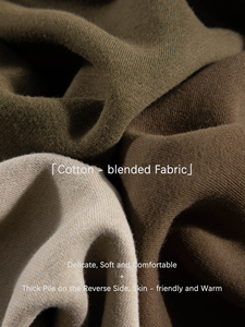 2025 New Arrival Cao Đàn Hồi Giản Dị Phân Cấu Thiết Kế Xoắn Lông Cừu Lót Thể Thao Chân Rộng Quần Hậu cung Cho Mùa Đông Mùa Thu - Product Image 5