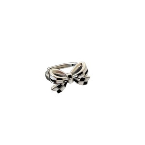 Anillo de Plata de Ley S925 Yinruitai con Diseño de Lazo, Tablero de Ajedrez Blanco y Negro, Ajustable para Mujer, Joyería de Regalo - Product Image 5