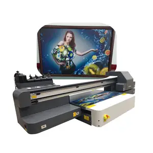 Máquina de impressão uv barata 6090 uv impressora, jato de tinta cama plana uv led