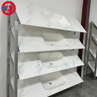 Évier simple et double en Corian blanc, évier de salle de bain en acrylique pur, lavabo en surface solide, vasque de salle de bain