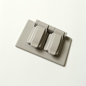 South American สีเทากันน้ำ2ผนังและซ็อกเก็ตแผ่น Face - Product Image 1