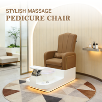 Meilleur prix pour le mobilier de salon de manucure, fauteuil de pédicure électrique avec spa pour les pieds, fauteuil inclinable avec massage par pétrissage, chaises de manucure et de pédicure