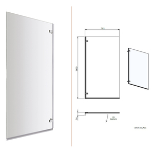 <span class=keywords><strong>Mampara</strong></span> <span class=keywords><strong>de</strong></span> Ducha <span class=keywords><strong>de</strong></span> Vidrio Templado Transparente <span class=keywords><strong>de</strong></span> 6 mm a Precio Económico, <span class=keywords><strong>Mampara</strong></span> <span class=keywords><strong>de</strong></span> <span class=keywords><strong>Baño</strong></span> Cuadrada con Bisagras - Product Image 5