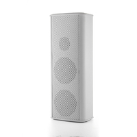 Altavoz de Columna 1230A Impermeable de Doble Rango Completo, de Aleación de Aluminio, Comercial, para Interiores y Exteriores, para Teatro
