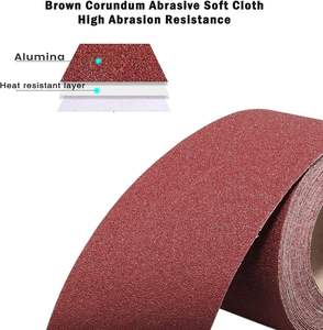 Direkt vom Hersteller P120 Schleifpapier Abrasives Schleifpapier auf Rollen Aluminiumoxid-Schleifrollen Stoffpapier-Schleifrolle für Holz, Möbel - Product Image 3