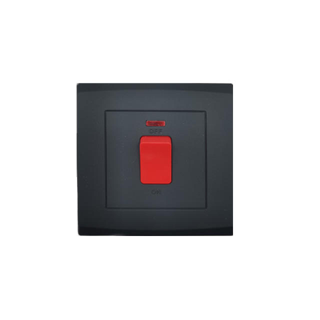 High Quality Electrical UK Standard Switch Socket Black Panel 4 Gang 1 Way Light Wall Switches 10A 250V Socket Outlet Home Use