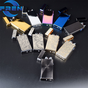 FR-609, <span class=keywords><strong>el</strong></span> Encendedor a Prueba de Viento Más Reciente, Encendedor <span class=keywords><strong>El</strong></span>éctrico de Doble Arco Recargable por USB de Metal Creativo - Product Image 5