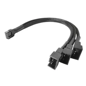 1 to 3 CPU 4 PIN Connector PC Case Temperature Control Cooling Fan Y Splitter Extension PWM Cable