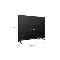 Téléviseur LED 4K UHD 85 pouces de la marque VSTI pour hôtel avec HDR, Android 11, panneau BOE/HKC, écran LCD noir, assemblage CKD/SKD, OEM/ODM