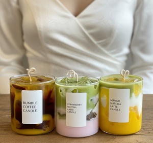 Customized Wholesale Handmade Soy Wax Eco-friendly Long Burning Colored Style Jelly Scented <strong>Candles</strong> for Party Home Decor Easter - Product Image 1
