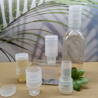 Capuchon à vis séparable en plastique PP transparent de qualité alimentaire à 30 dents, adapté aux bocaux à liquides, au miel, facile à utiliser, design portable