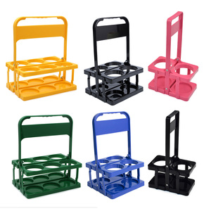 Biểu Tượng Tùy Chỉnh 2 4 6 Chai Nhựa Bia Chai Tàu Sân Bay Chất Lượng Cao Có Thể Gập Lại Nhựa Uống Tàu Sân Bay Với Xử Lý - Product Image 2