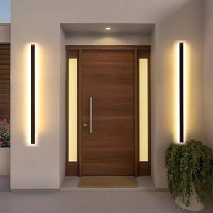 Lámpara de Pared Moderna <span class=keywords><strong>para</strong></span> <span class=keywords><strong>Porche</strong></span>, Interior y <span class=keywords><strong>Exterior</strong></span>, de Acero Inoxidable, Impermeable, con LED, <span class=keywords><strong>para</strong></span> Jardín - Product Image 2