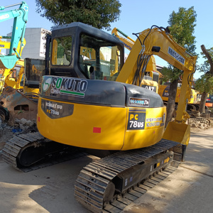 Mini excavatrices sur chenilles hydrauliques d'occasion KOMATSU PC78US du Japon d'origine de 7 tonnes PC78 pelleteuses à godets d'occasion - Product Image 2