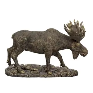 Nhà Máy Tùy Chỉnh Nhựa Deer Moose Bức Tượng Điêu Khắc Để Trang Trí